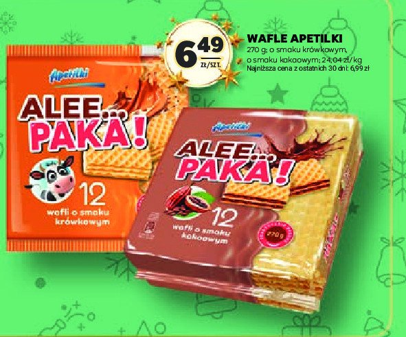 Wafle krówkowe Apetitki promocja