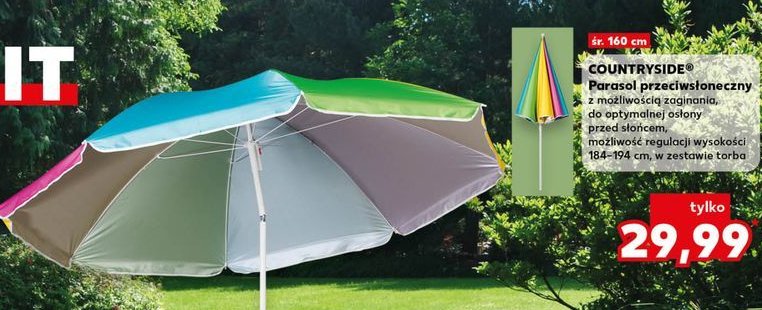 Parasol 160 cm K-classic countryside promocja