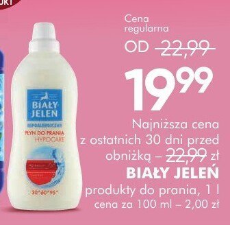 Płyn do prania Biały Jeleń różne rodzaje 1 l promocja w Super-Pharm