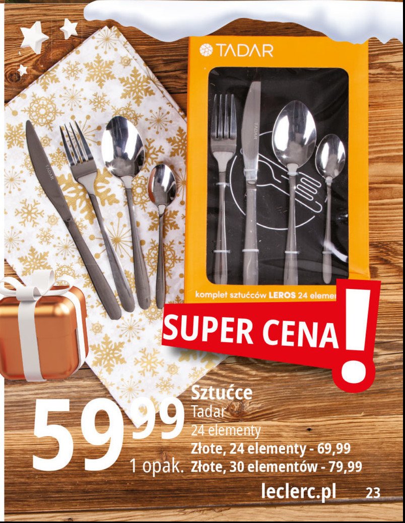 Komplet sztućców leros Tadar promocja w Selgros