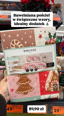 Pościel bawełniana SMUKEE HOME wzory świąteczne promocja w Biedronka