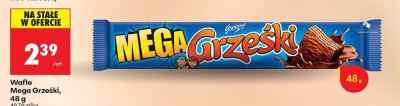 Wafle Mega Grzeški 48g promocja w Biedronka