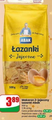 Makaron 2-jajeczny Łazanki  promocja w Dino