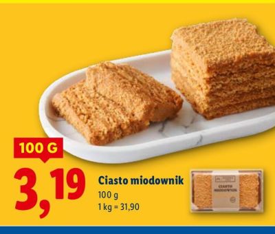 Ciasto miodownik promocja w Lidl