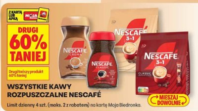 Kawa rozpuszczalna wszystkie rodzaje promocja w Biedronka