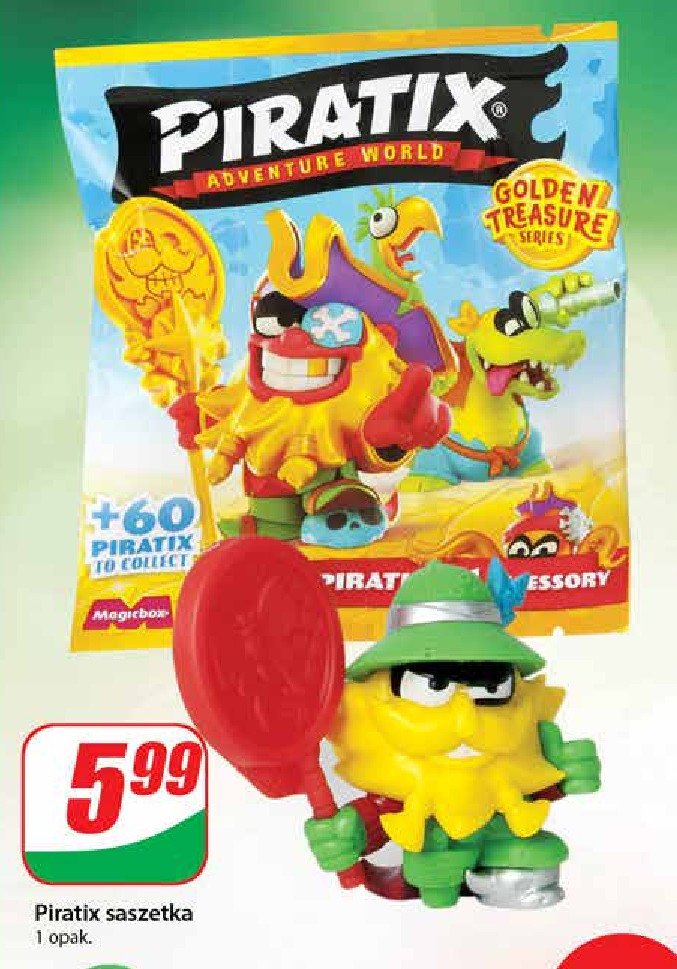 Figurka golden treasure adventure Piratix promocja w Dino