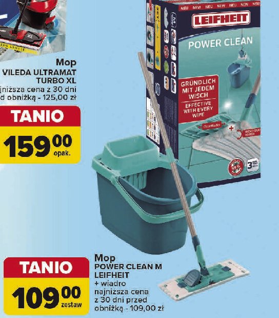 Zestaw z mopem combi clean m Leifheit promocja w Carrefour