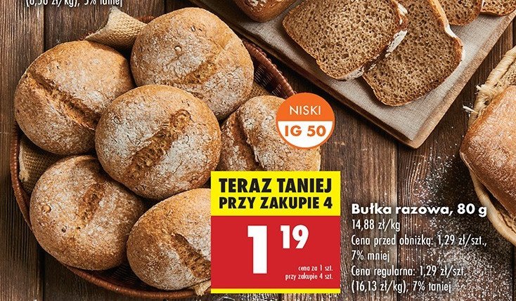 Bułka razowa promocja