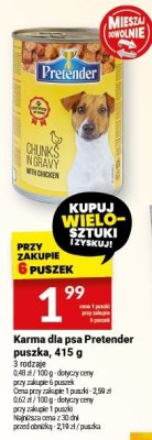 Karma dla psa Pretender puszka 415 g promocja w Twój Market