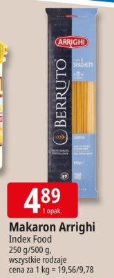 Makaron Arrighi Index Food promocja w Leclerc