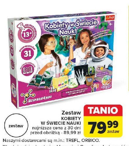 Zestaw kobiety w świecie nauki Trefl promocja w Carrefour