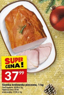 Szynka królewska pieczona, 1 kg promocja w Twój Market