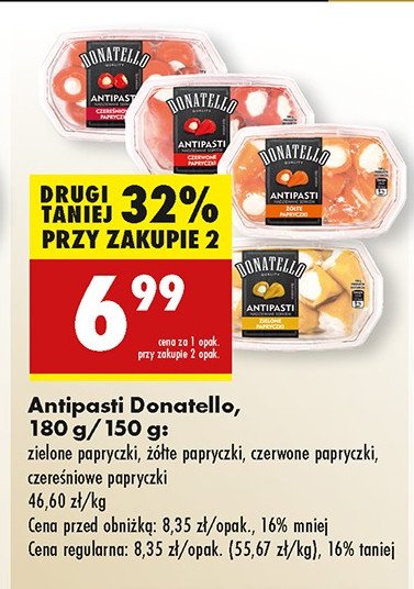 Papryczki żółte nadziewane serkiem Donatello antipasti promocja