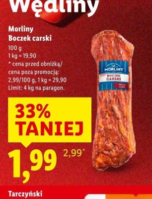 Boczek Morliny Boczek carski promocja w Lidl