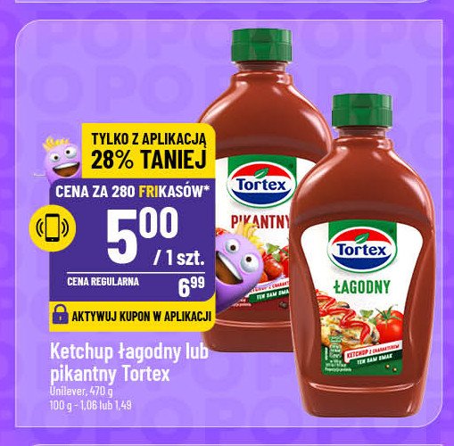 Ketchup pikantny Tortex promocja w POLOmarket