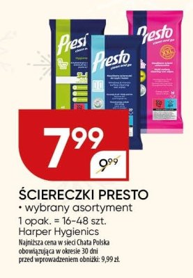 Ściereczki Presto promocja w Chata Polska
