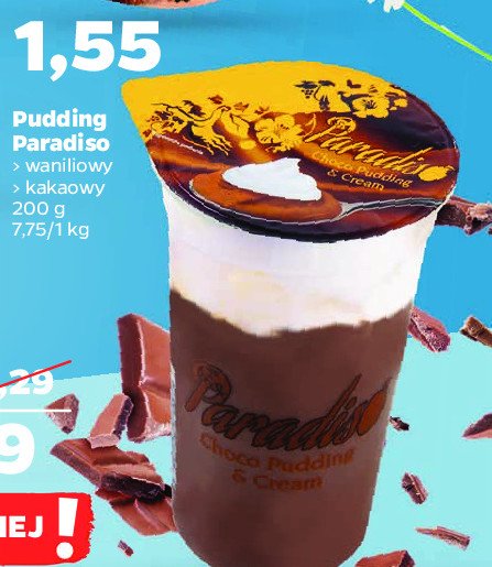 Pudding z bitą śmietaną czekoladowy Paradiso promocje