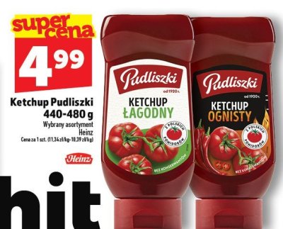 Ketchup Pudliszki 440-480g promocja w TOPAZ