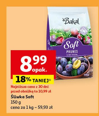 Śliwki suszone soft Bakal promocja