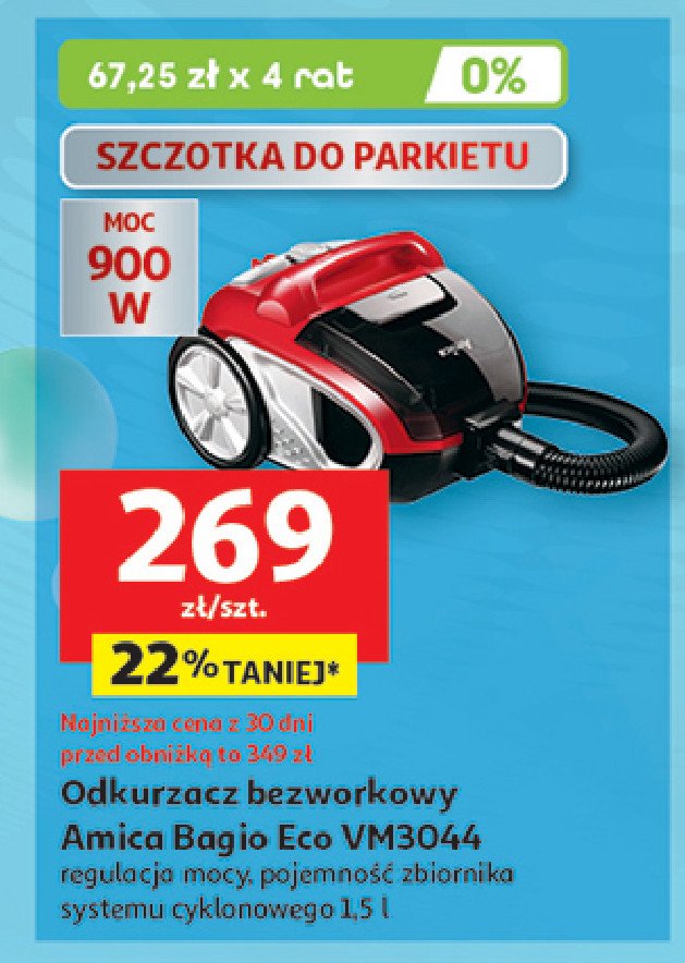 Odkurzacz bagio vm3044 Amica promocja