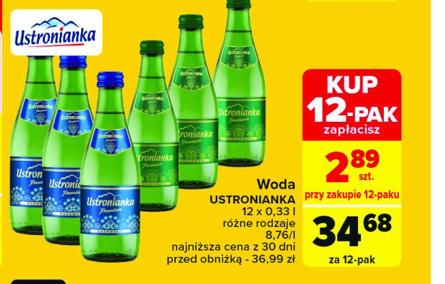 Woda niegazowana Ustronianka promocja