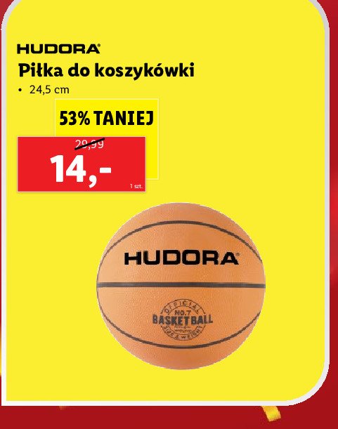 Piłka do koszykówki 24.5 cm Hudora promocja
