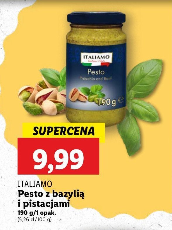 Pesto z pistacjami Italiamo promocja w Lidl