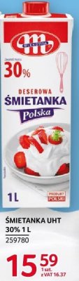 Śmietanka UHT 30% Mlekovita 1 l promocja w Selgros