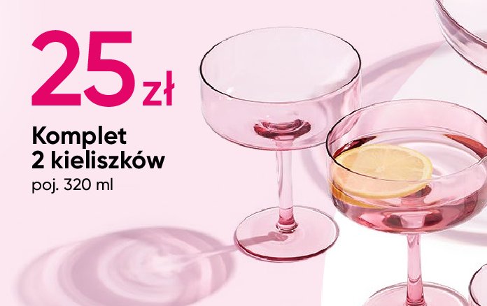 Kieliszki 320 ml promocja w Pepco