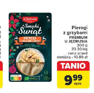 Pierogi z grzybami leśnymi U jędrusia promocja w Carrefour Market