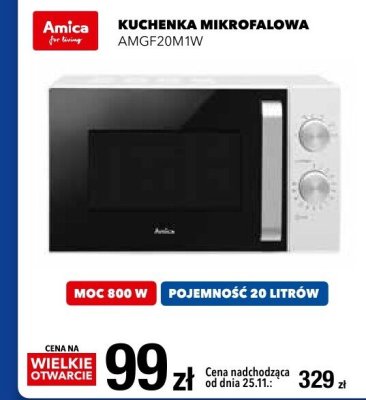 Kuchenka mikrofalowa Amica AMGF20M1W promocja w RTV EURO AGD