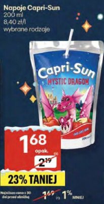 Napoje Capri-Sun promocja w Delikatesy Centrum