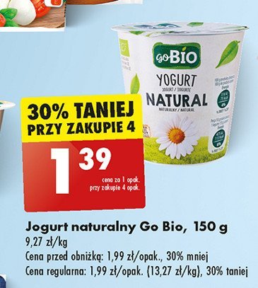 Jogurt naturalny Gobio promocja