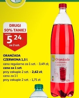 Oranżada czerwona Podniesiony kciuk promocja