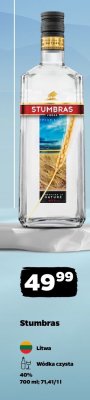 Wódka Stumbras promocja w Netto
