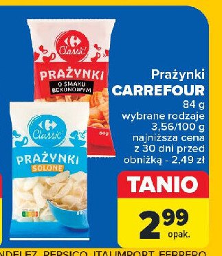 Prazynki solone Carrefour classic promocja