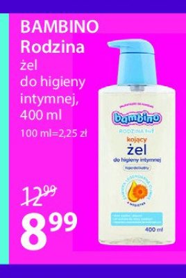 Żel do higieny intymnej kojący Bambino rodzina promocja