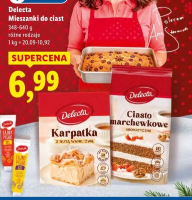 Mieszanki do ciast Delecta karpatka promocja w Lidl
