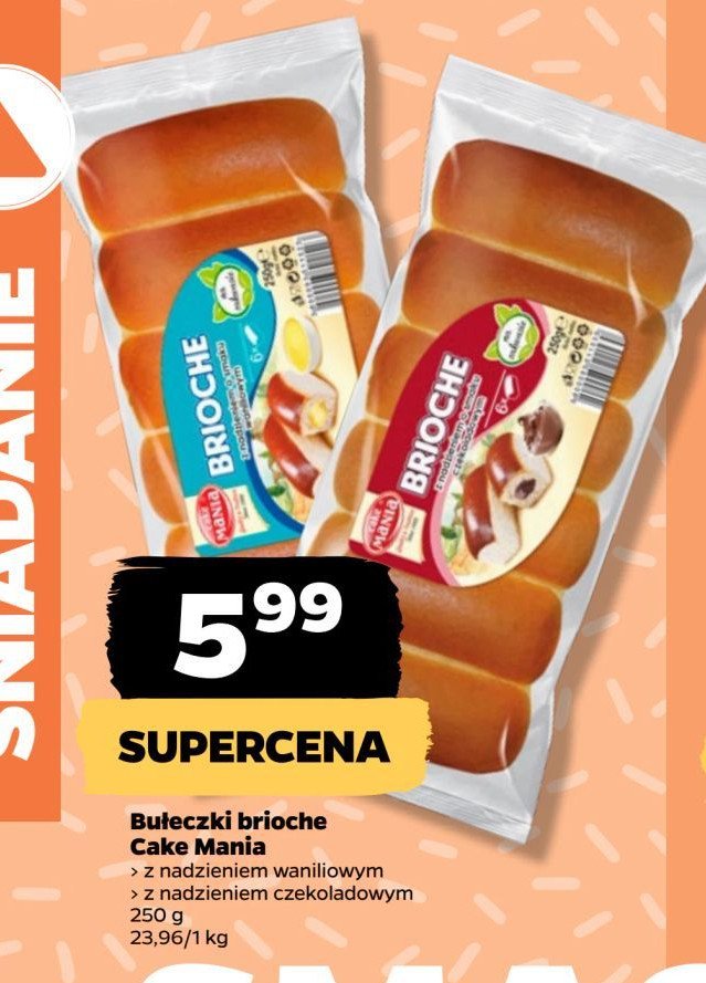 Bułeczki brioche waniliowe Cake mania promocja