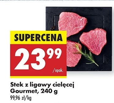 Steki z ligawy cielęcej Gourmet promocja w Biedronka