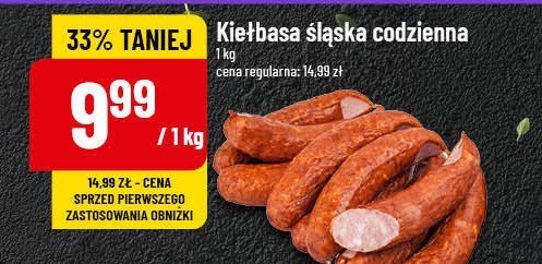 Kiełbasa śląska codzienna promocja