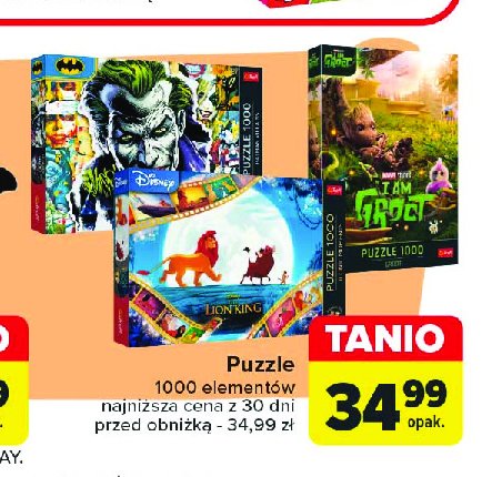 Puzzle 1000 el. i am groot Trefl promocja