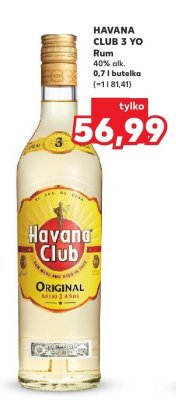 Rum HAVANA CLUB 3 YO promocja w Kaufland