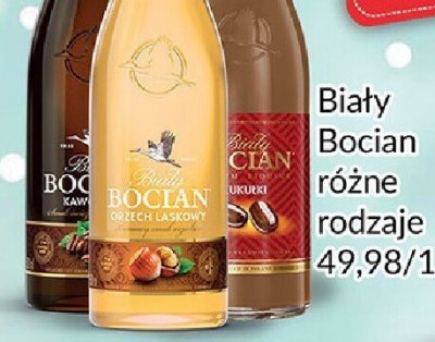 Wódka Biały Bocian różne rodzaje promocja w Prim Market