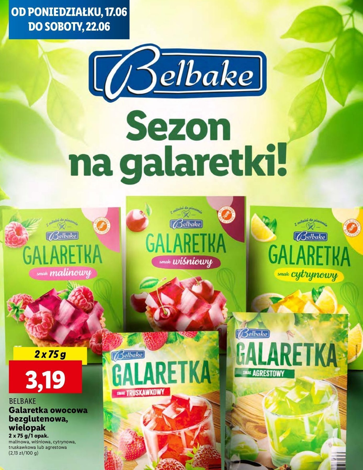 Galaretka malinowa Belbake promocja