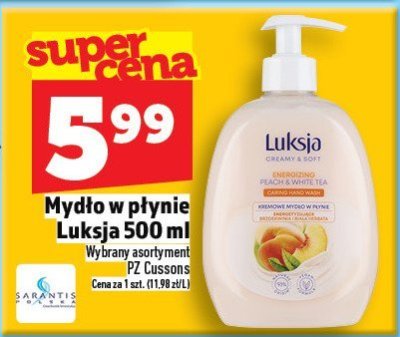 Mydło w płynie Luksja 500ml promocja w TOPAZ