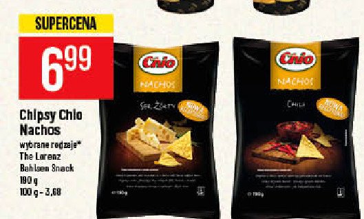 Chipsy ser żółty Chio nachos promocja