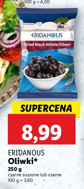 Oliwki czarne Eridanous promocja w Lidl