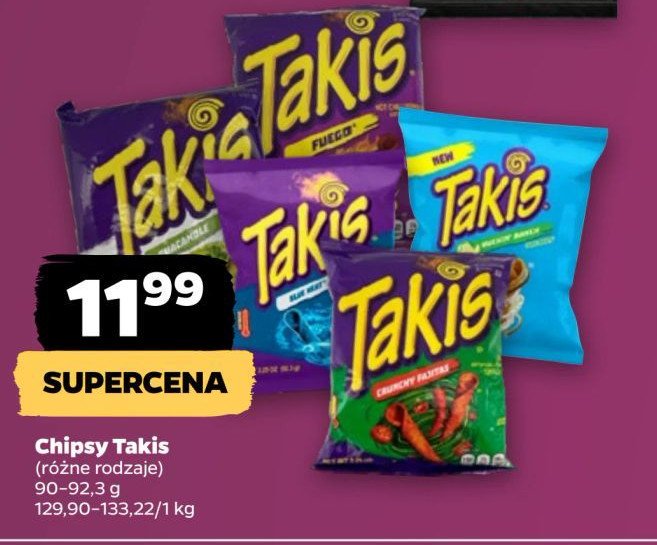 Chipsy fuego Takis promocja w Netto