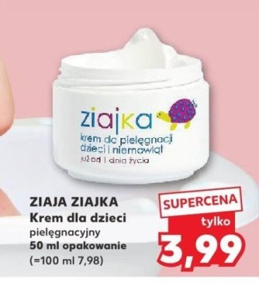 Krem dla dzieci pielęgnacyjny ZIAJA ZIAJKA promocja w Kaufland